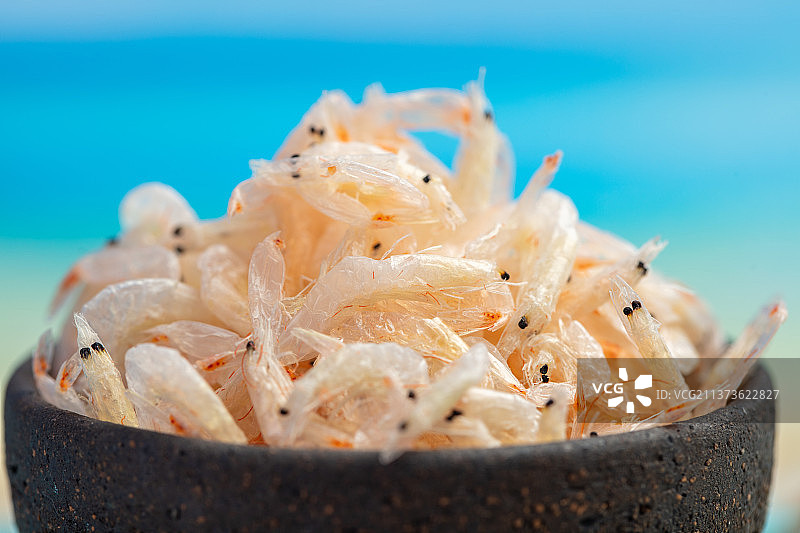 海鲜调味品干虾皮图片素材