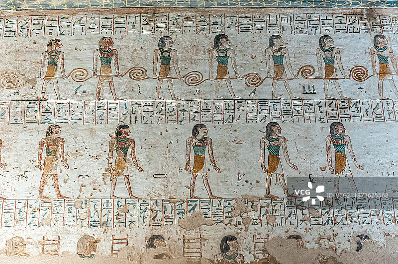埃及帝王谷法老陵墓之壁画图片素材