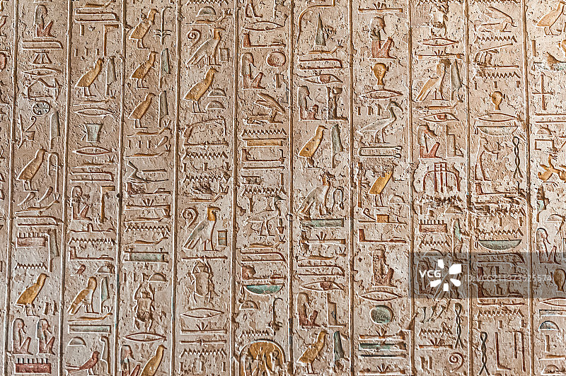 埃及帝王谷法老陵墓之壁画图片素材