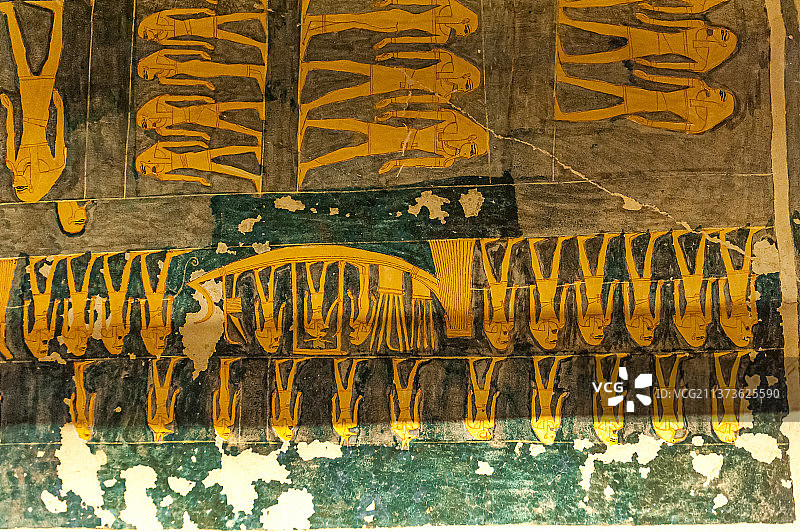 埃及帝王谷法老陵墓之壁画图片素材