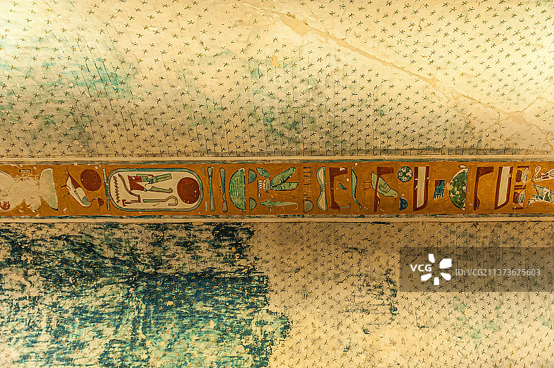 埃及帝王谷法老陵墓之壁画图片素材