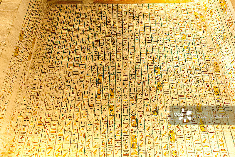 埃及帝王谷法老陵墓之壁画图片素材