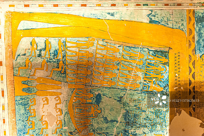 埃及帝王谷法老陵墓之壁画图片素材