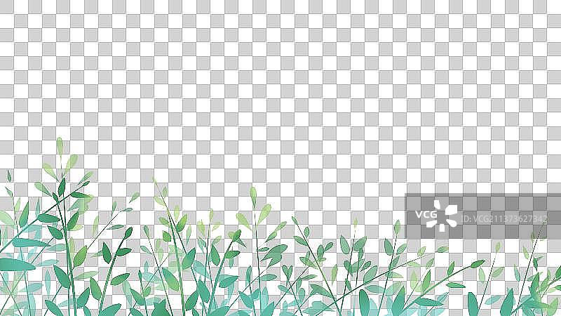 繁茂绿叶，唯美清新免扣素材图片素材