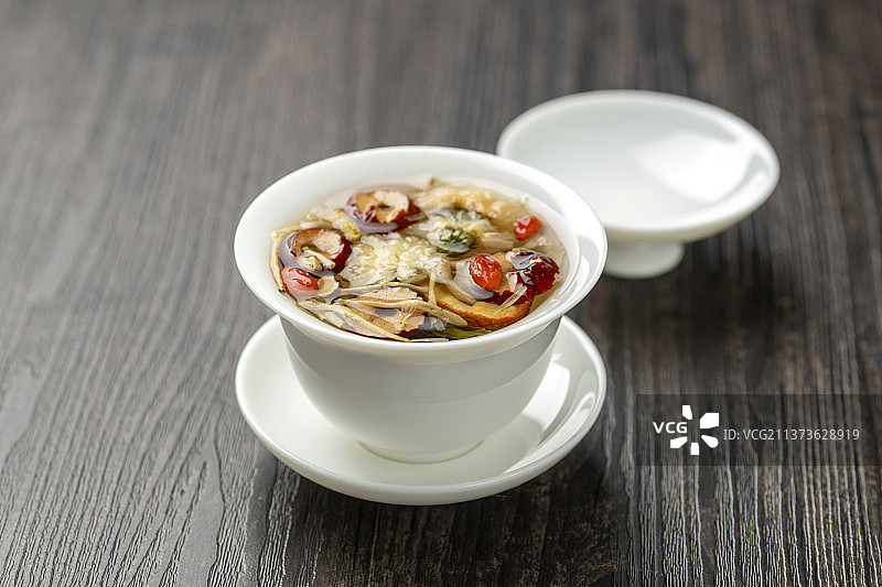 传统中式饮品八宝茶特写图片素材