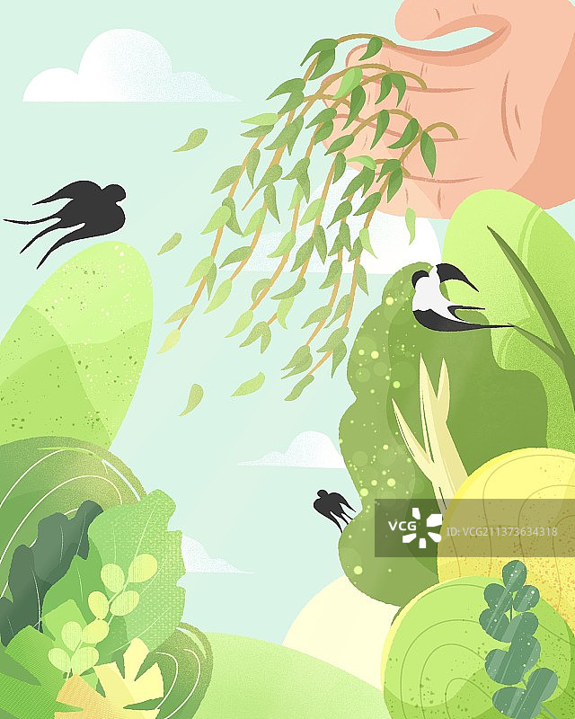 清明节插画图片素材