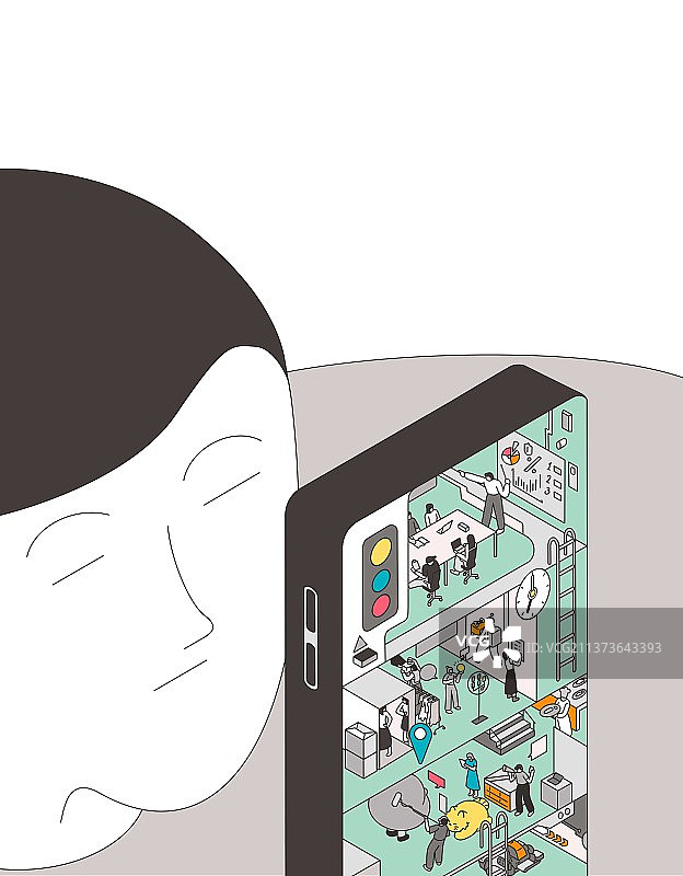 看手机金融未来商业生活中的行业5G日常图片素材