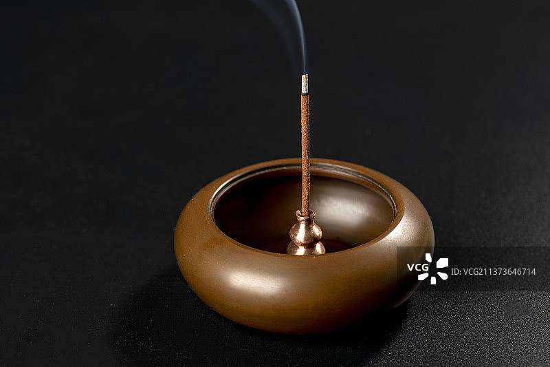 线香香插特写图片素材