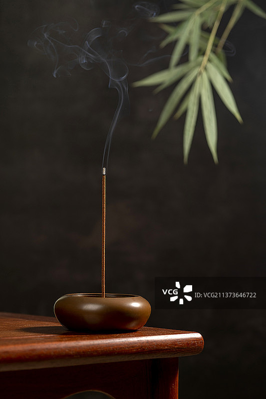 线香香插特写图片素材