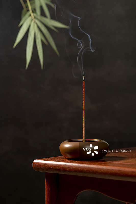线香香插特写图片素材