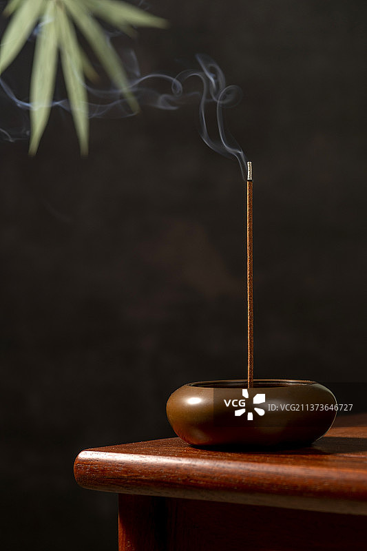 线香香插特写图片素材