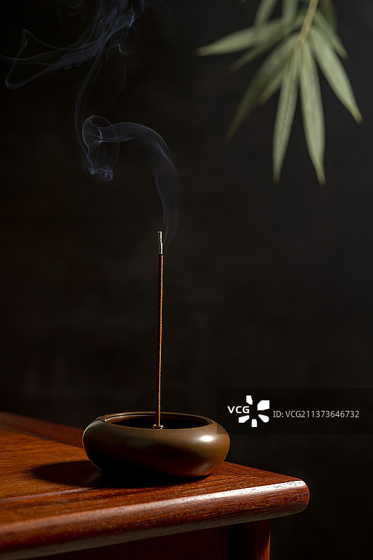 线香香插特写图片素材