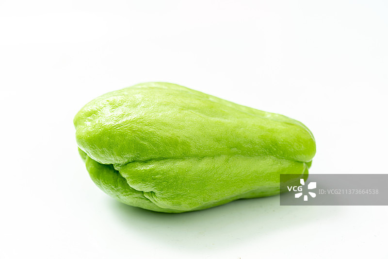 佛手瓜特写白色背景图片素材