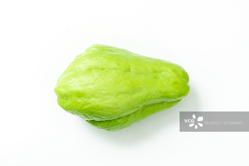 佛手瓜特写白色背景图片素材