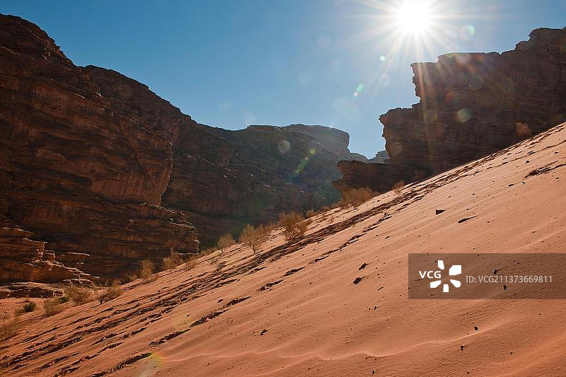 约旦瓦迪拉姆沙漠，小亚细亚，亚洲图片素材