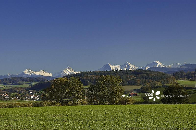 迪丁根，伯尔尼高地，瑞士，欧洲图片素材