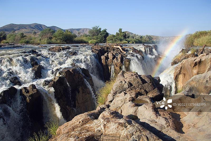 非洲纳米比亚埃普帕瀑布图片素材