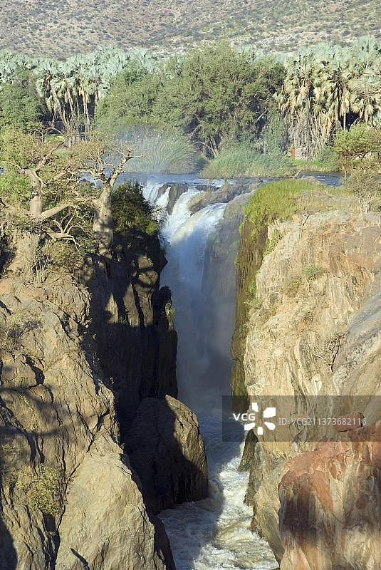 非洲纳米比亚埃普帕瀑布图片素材