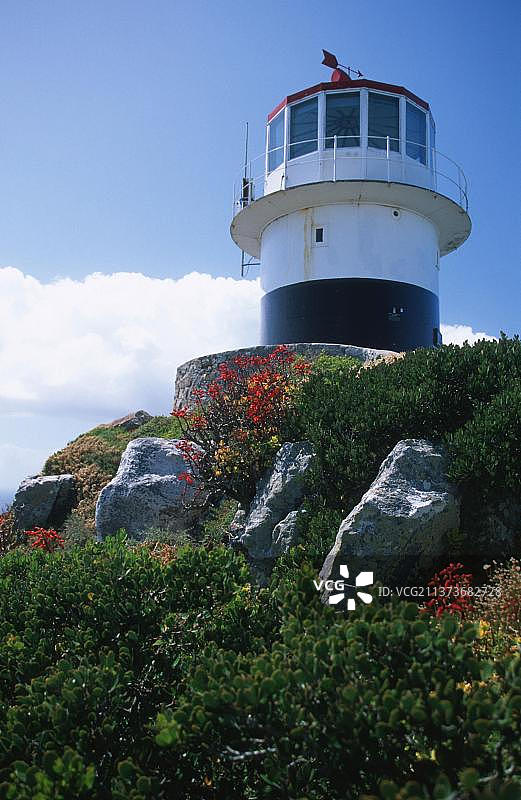 非洲南非开普敦好望角角点的灯塔图片素材