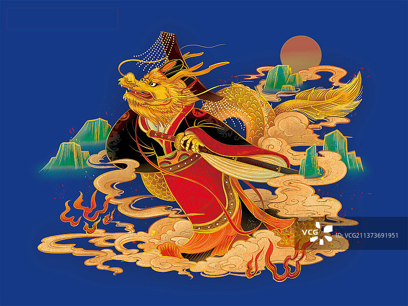 国潮龙王图片素材