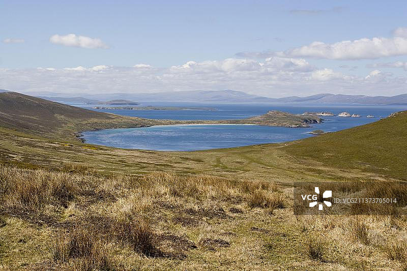 福克兰群岛卡克斯岛帕蒂森湾港图片素材