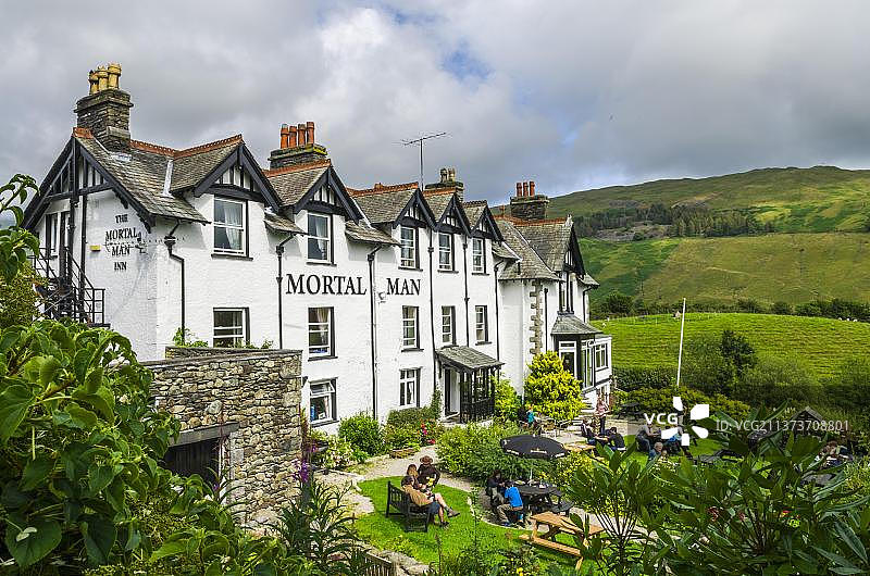 鳟鱼beck的凡人客栈，位于温德米尔附近的英国坎布里亚郡湖区图片素材