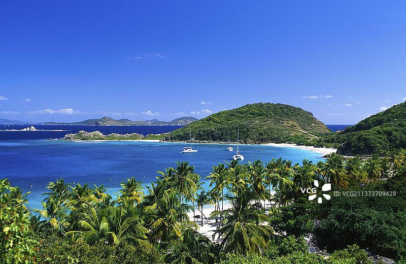 英属维尔京群岛彼得岛，加勒比海，北美洲图片素材