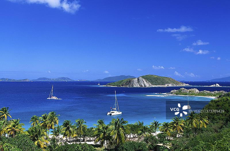 英属维尔京群岛彼得岛，加勒比海，北美洲图片素材