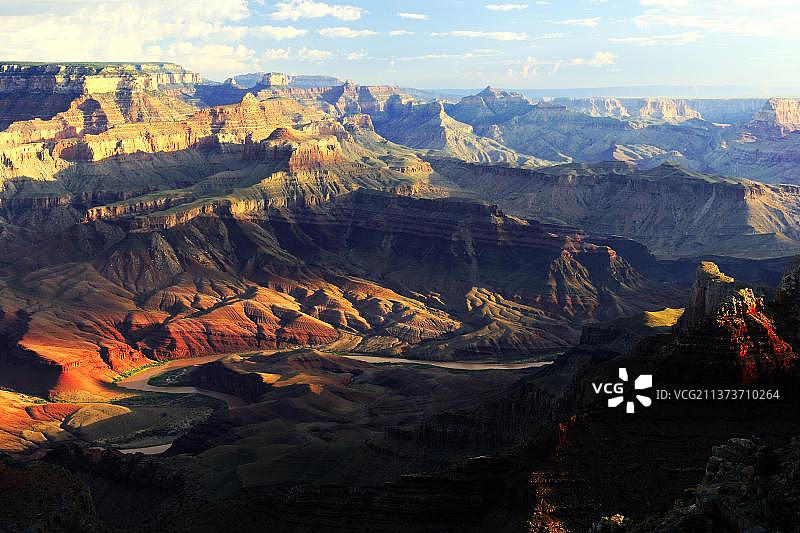 科罗拉多河利潘角，大峡谷南缘，亚利桑那州，美国西南部，北美图片素材