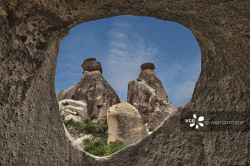 代夫伦特山谷，岩石构造，格雷梅国家公园，卡帕多西亚，内夫谢希尔省，土耳其中部，亚洲图片素材