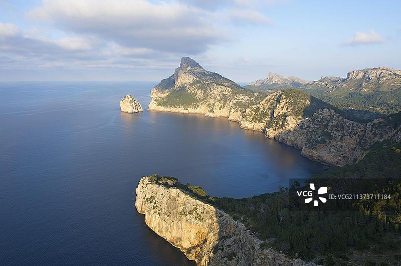 西班牙巴利阿里群岛马略卡岛福门托角科洛梅尔观景台图片素材