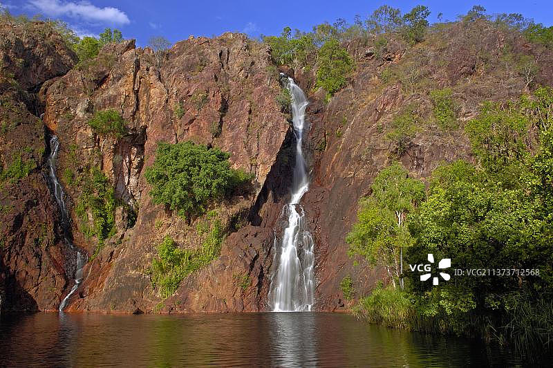 澳大利亚利奇菲尔德国家公园王吉瀑布图片素材