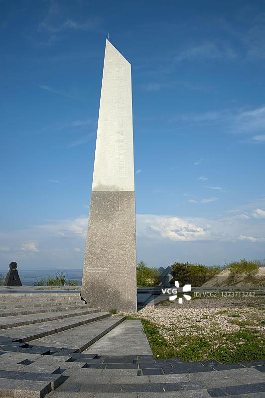 日晷，尼达，库尔斯沙嘴，立陶宛，波罗的海国家，欧洲图片素材