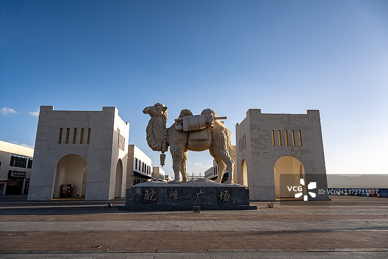 青海海西茶卡盐湖空中一号图片素材