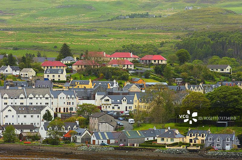 斯凯岛波特里景色，苏格兰高地，英国图片素材