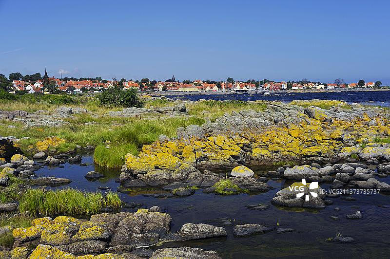 斯瓦内克，博恩霍尔姆岛，丹麦图片素材