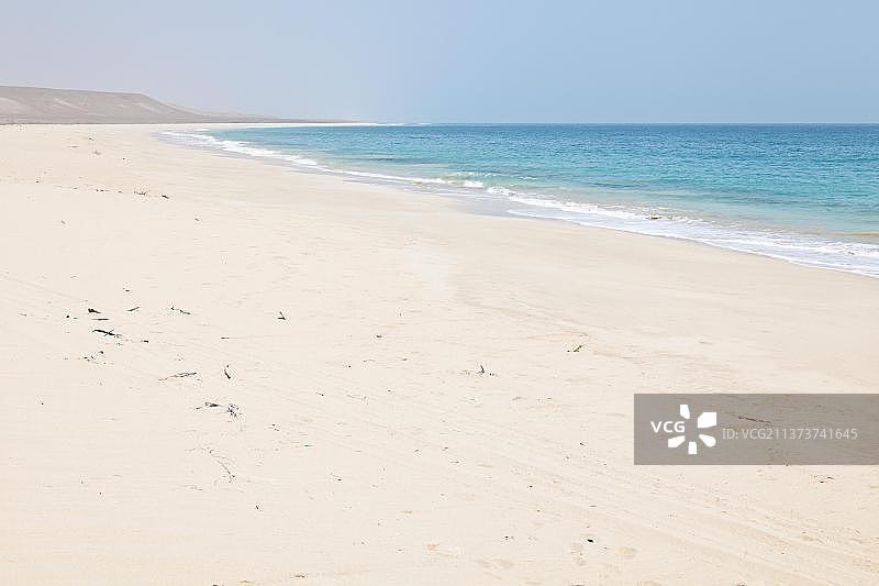 非洲佛得角博阿维斯塔岛库拉尔韦柳海滩风光图片素材