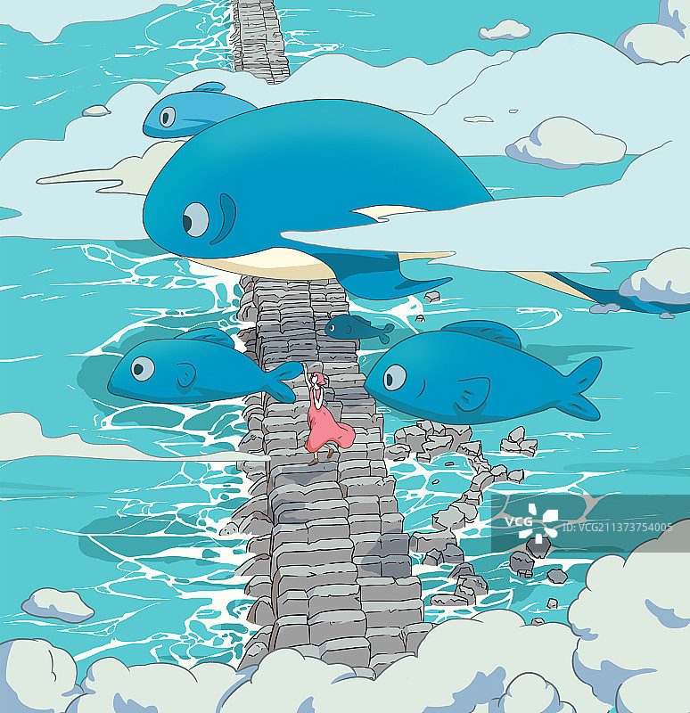 插图-飞鱼图片素材