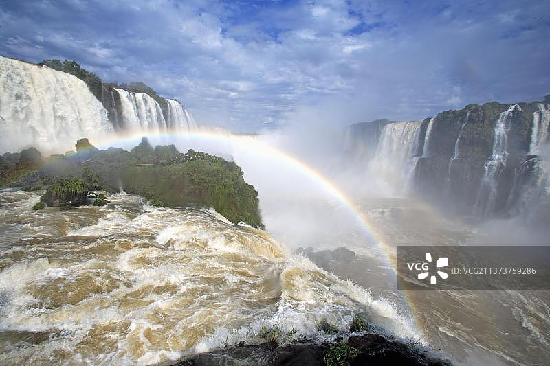 巴西伊瓜苏国家公园伊瓜苏瀑布图片素材