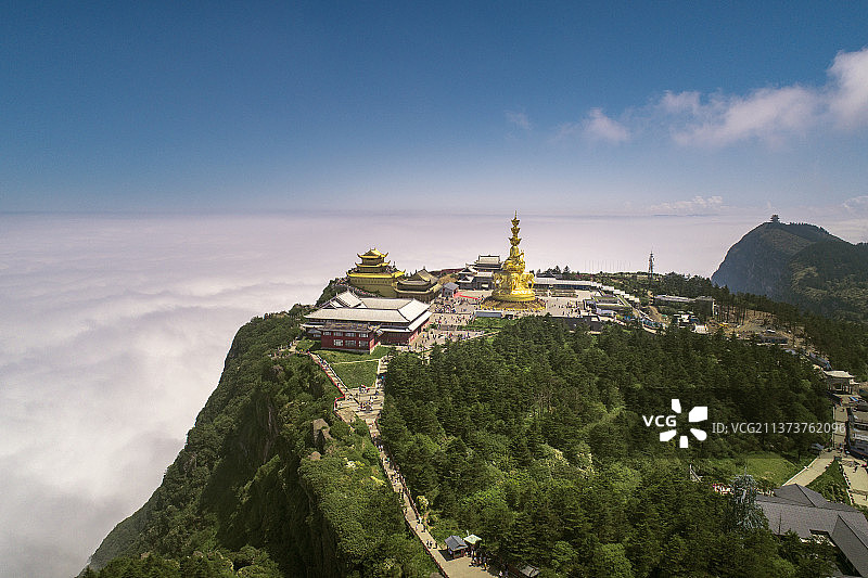 峨眉金顶图片素材