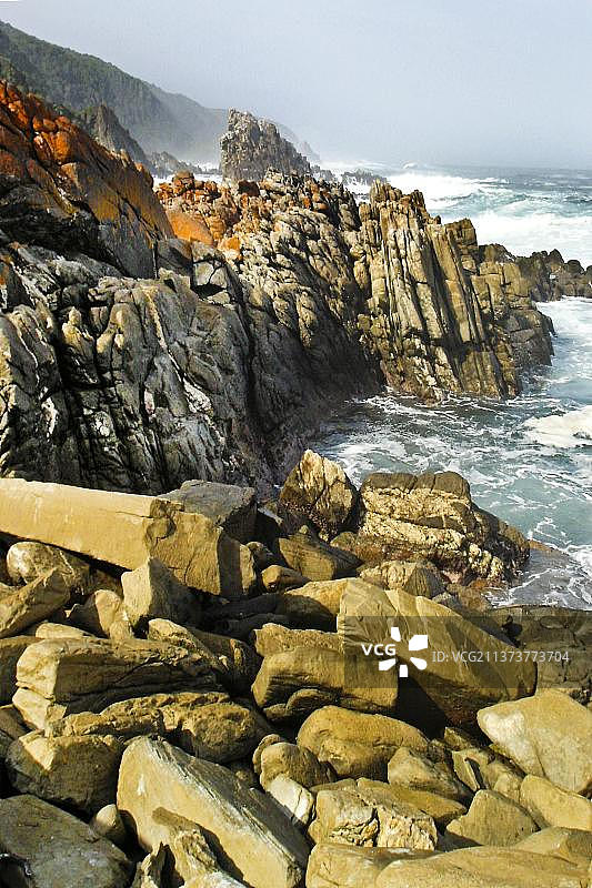 希特斯卡马国家公园的海岸岩石，南非图片素材