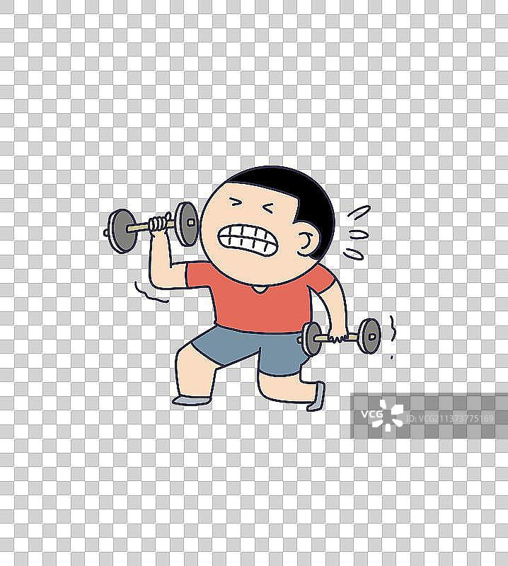 元素：减肥锻炼的人物图片素材