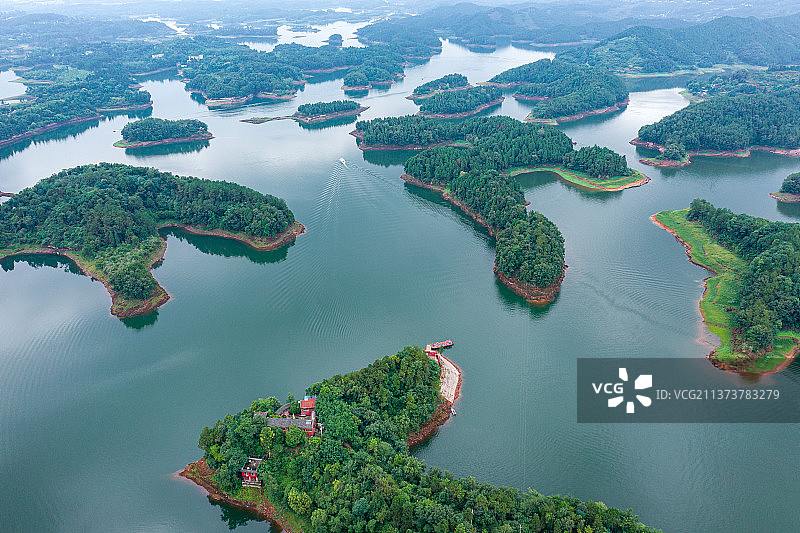 黑龙滩水库+四川省眉山市仁寿县黑龙滩景区图片素材