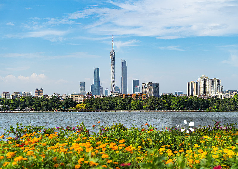 广州海珠湖图片素材