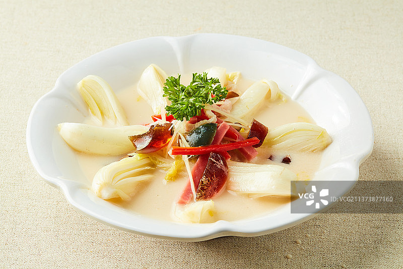 上汤娃娃菜图片素材