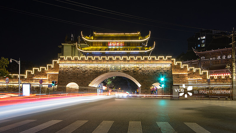 眉山市东坡区老城门景点图片素材