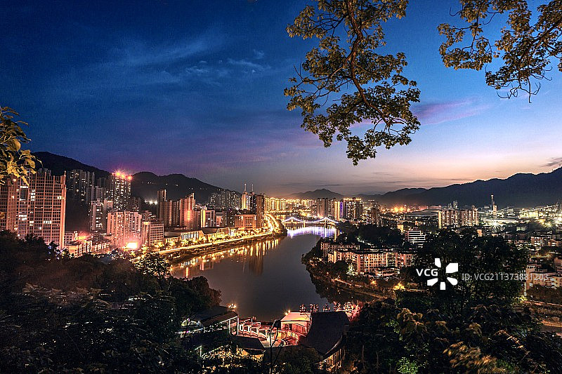 城市夜景图片素材