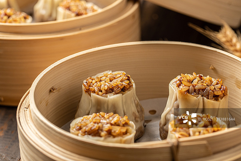 传统美食烧麦图片素材