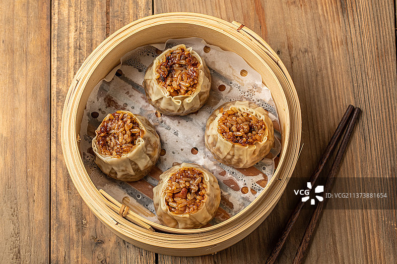 传统美食烧麦图片素材