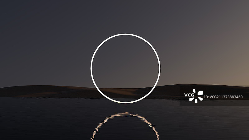 科幻霓虹灯夜晚风景背景图图片素材